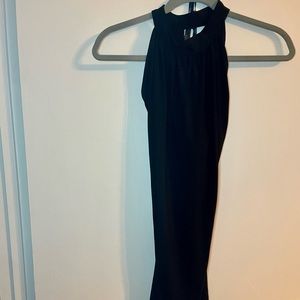 NWT MSK black halter dress 14